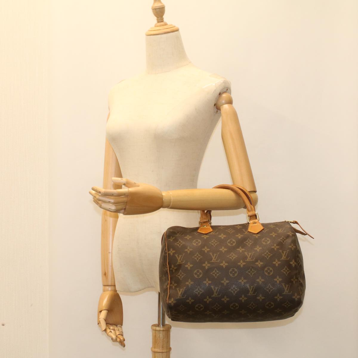 LOUIS VUITTON Monogram Speedy 30 Hand Bag M41526 LV 53128