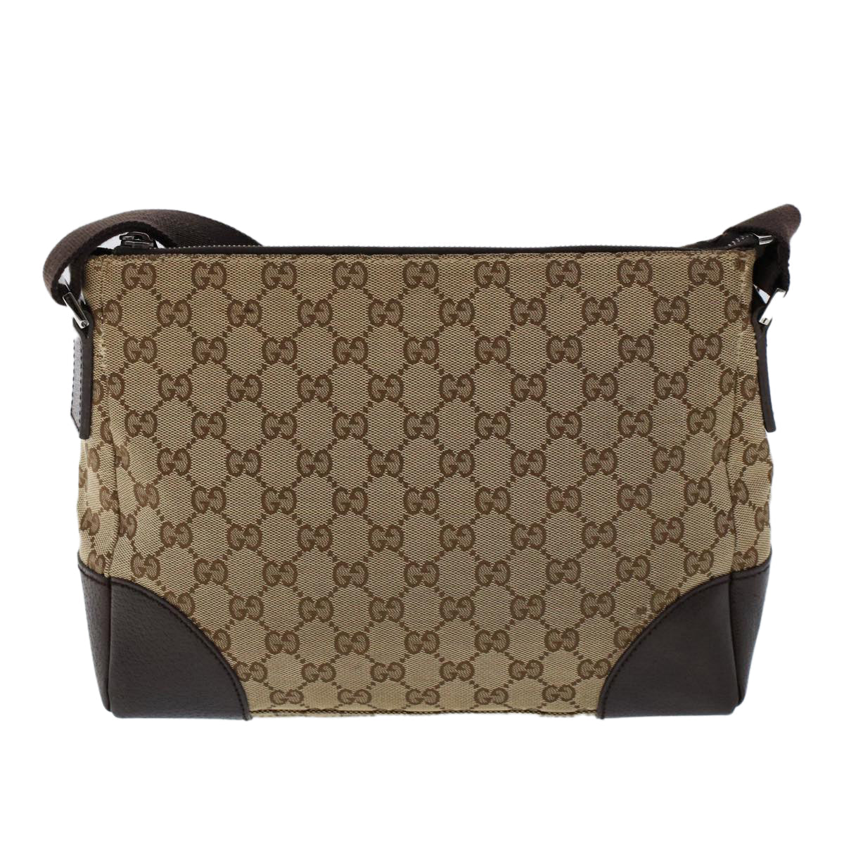 Luxury Gucci GG Canvas Shoulder Bag Beige Brown  53131