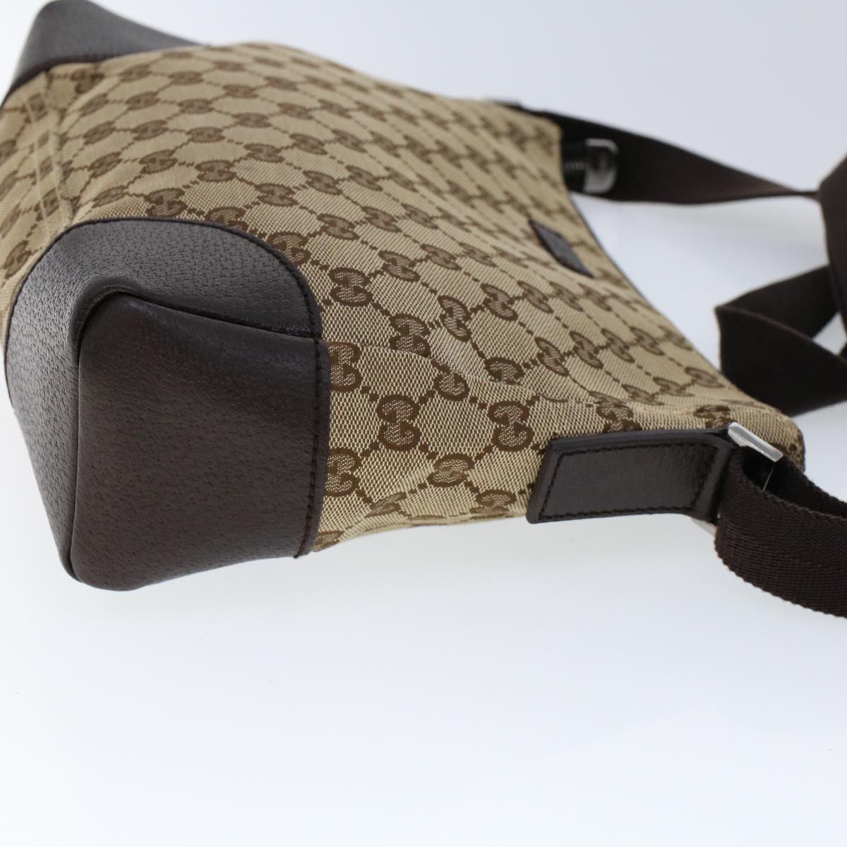 Luxury Gucci GG Canvas Shoulder Bag Beige Brown  53131