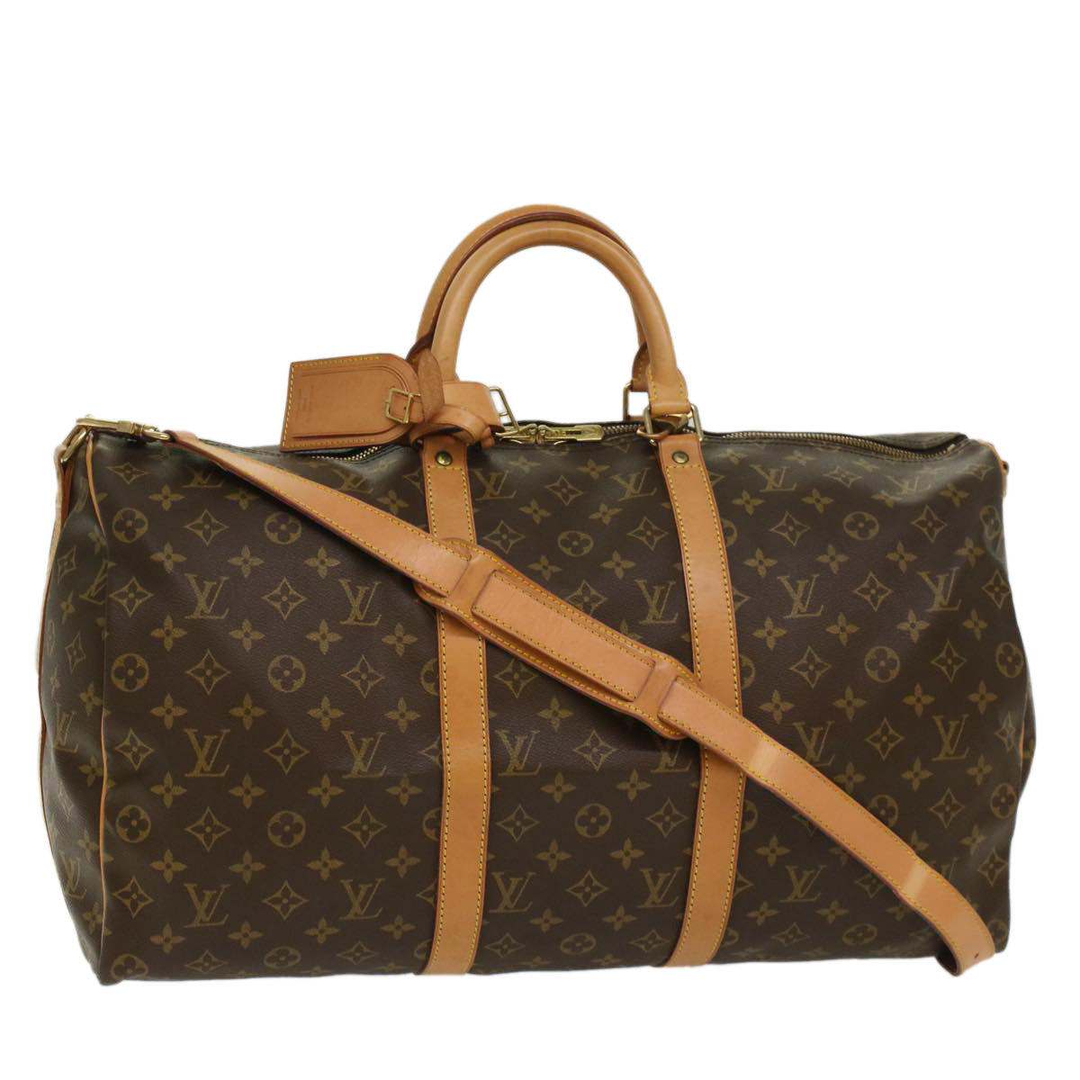 LOUIS VUITTON Monogram Keepall Bandouliere 50 Boston Bag M41416 LV 53134