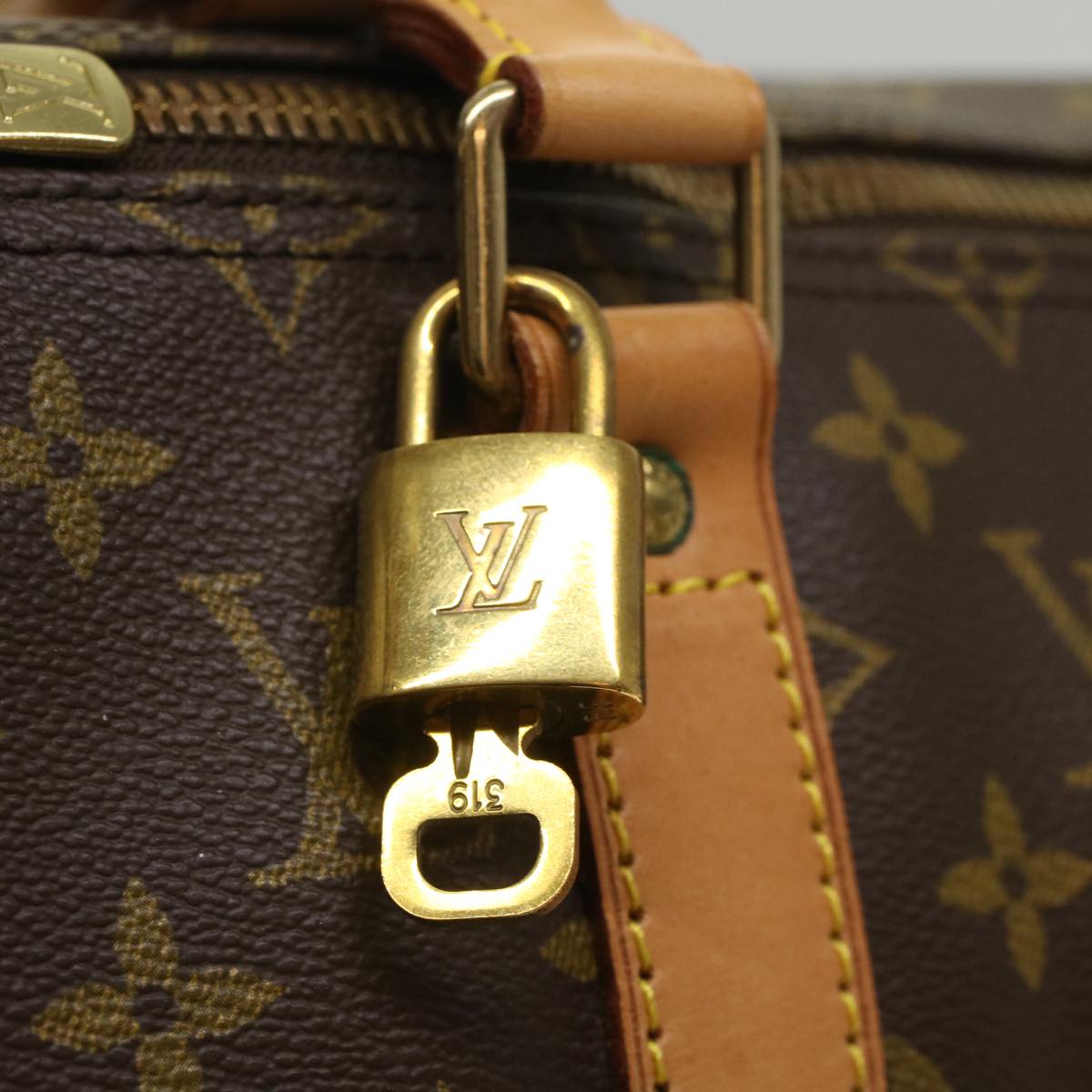 LOUIS VUITTON Monogram Keepall Bandouliere 50 Boston Bag M41416 LV 53134