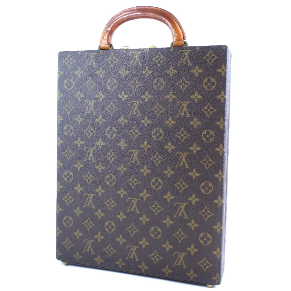 LOUIS VUITTON Business bag Monogram canvas Brown Attache case mens