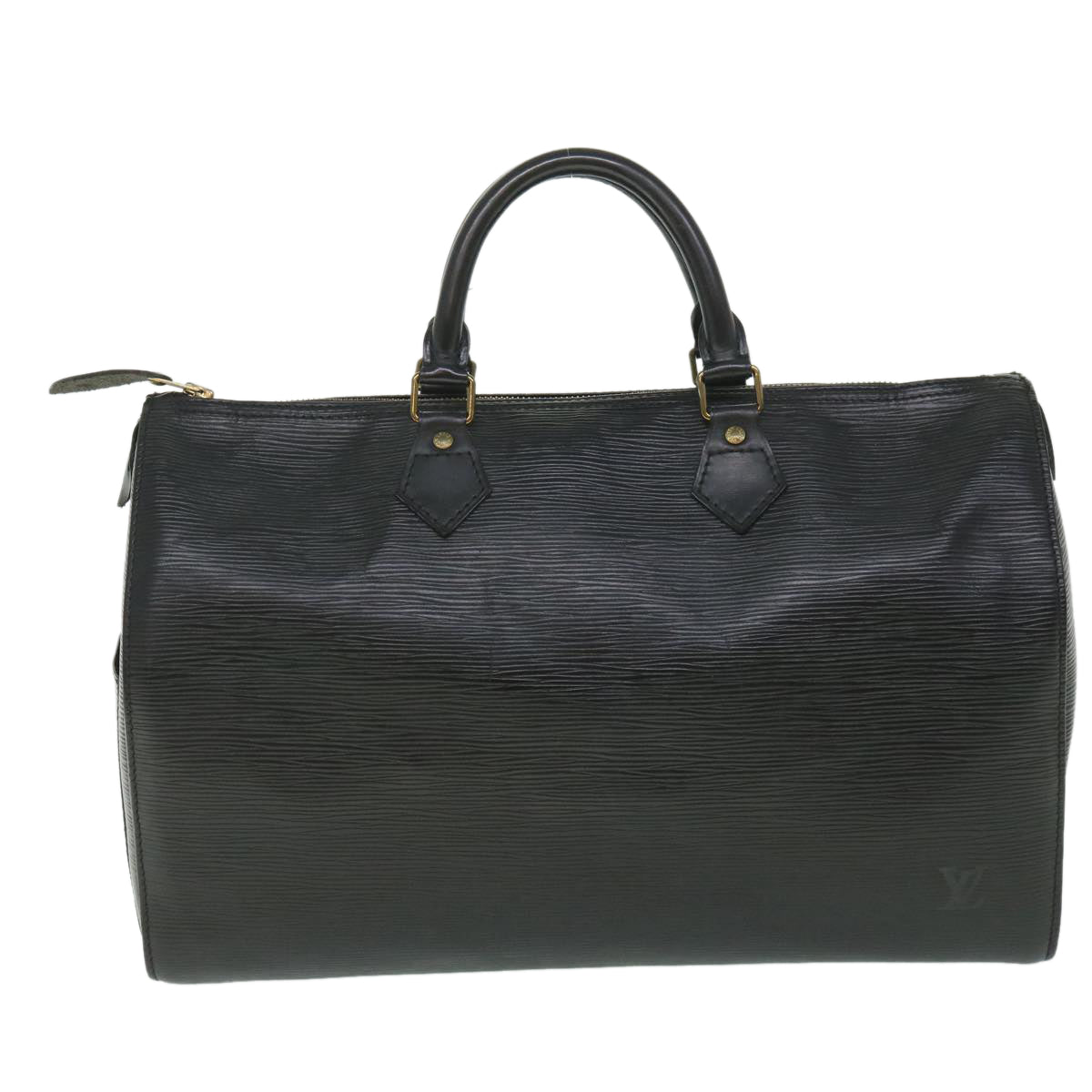 LOUIS VUITTON Epi Speedy 35 Hand Bag Noir black M42992 LV 53233