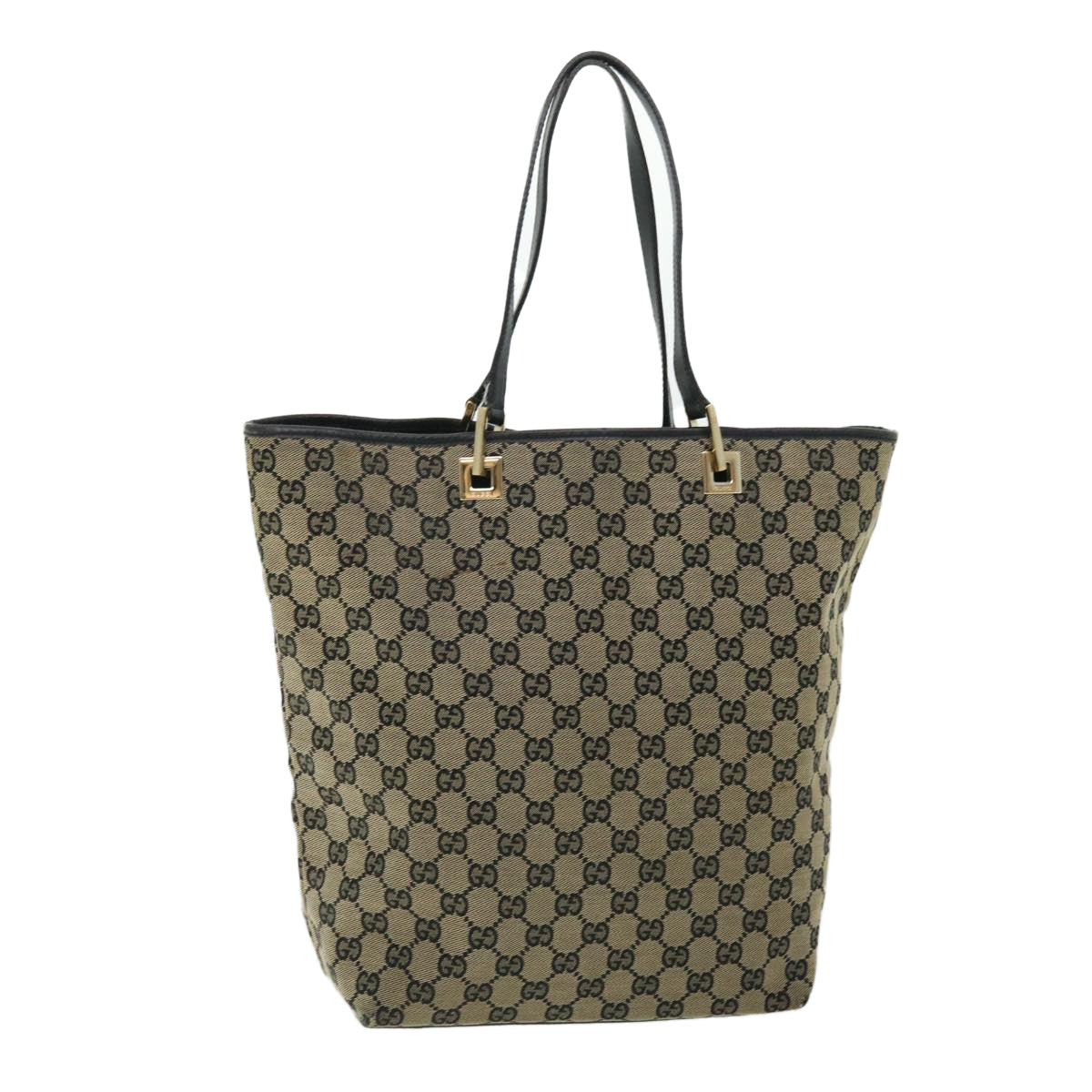 Luxury Gucci GG Canvas Tote Bag Beige Navy  53262