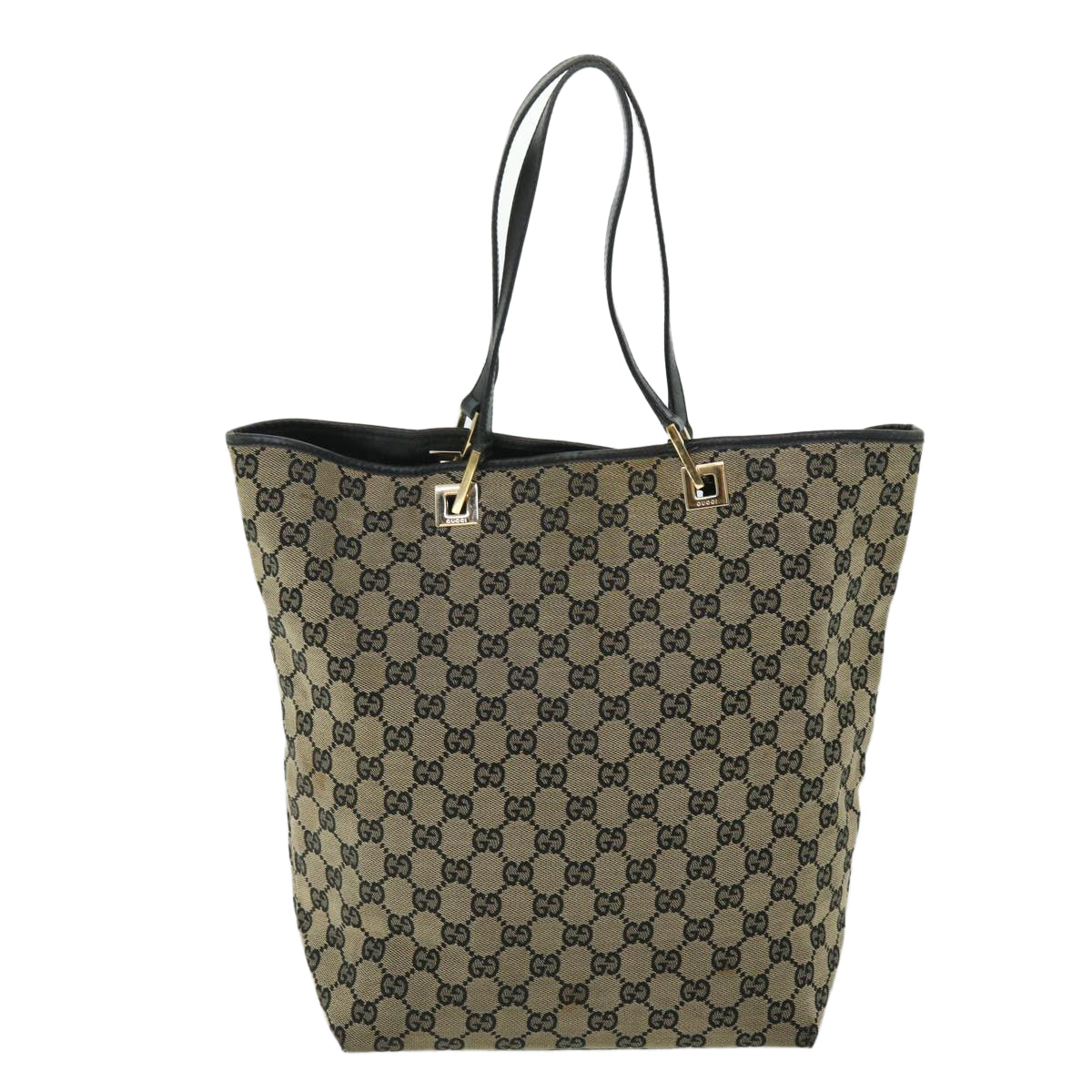 Luxury Gucci GG Canvas Tote Bag Beige Navy  53262