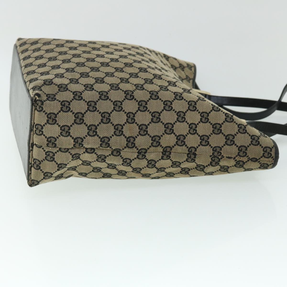 Luxury Gucci GG Canvas Tote Bag Beige Navy  53262