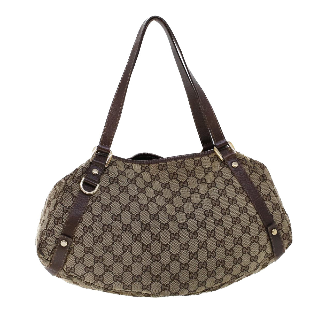 Luxury Gucci GG Canvas Tote Bag Beige Brown  53263