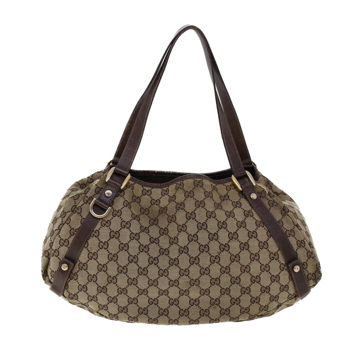 Luxury Gucci GG Canvas Tote Bag Beige Brown  53263