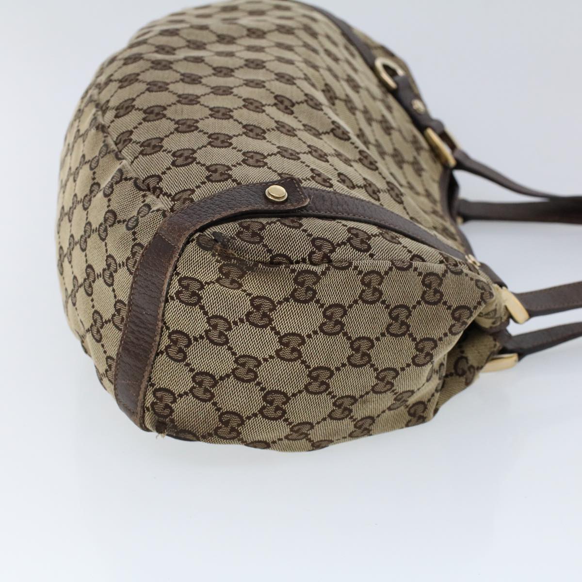 Luxury Gucci GG Canvas Tote Bag Beige Brown  53263