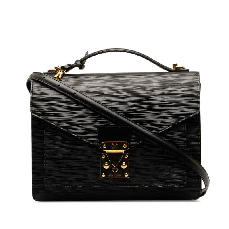 Louis Vuitton 2WAY M52122 Black Leather  Louis Vuitton 2WAY M52122 Black Leather Ladies Louis Vuitton 2WAY M52122