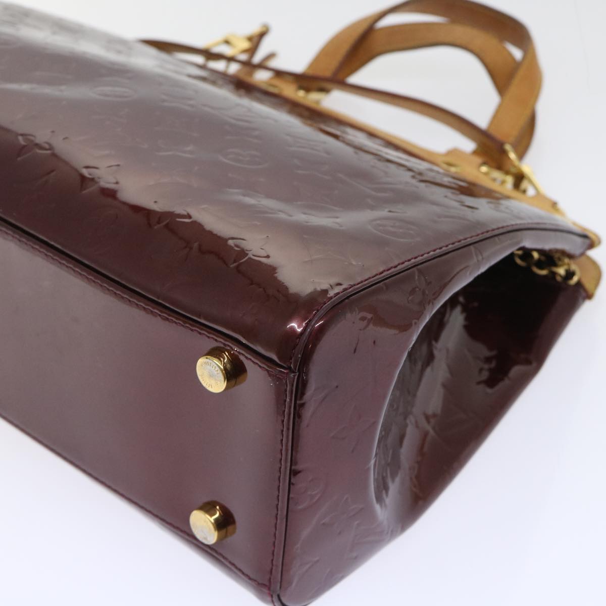 LOUIS VUITTON Vernis Blair GM Hand Bag 2way Rouge Favist M91689 LV 53323