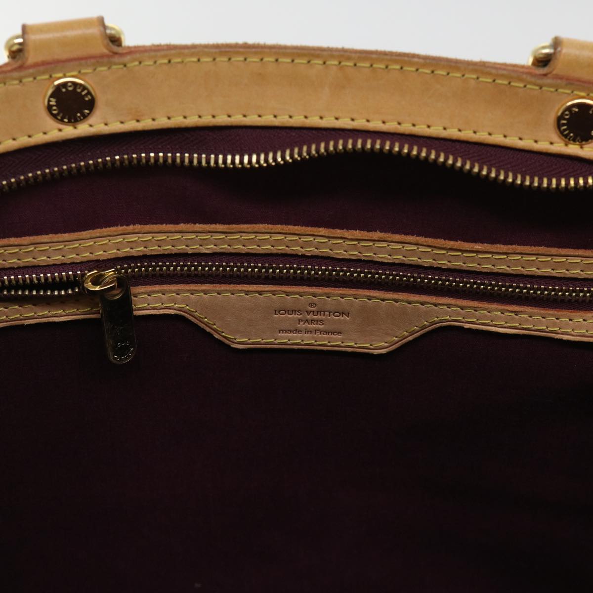 LOUIS VUITTON Vernis Blair GM Hand Bag 2way Rouge Favist M91689 LV 53323
