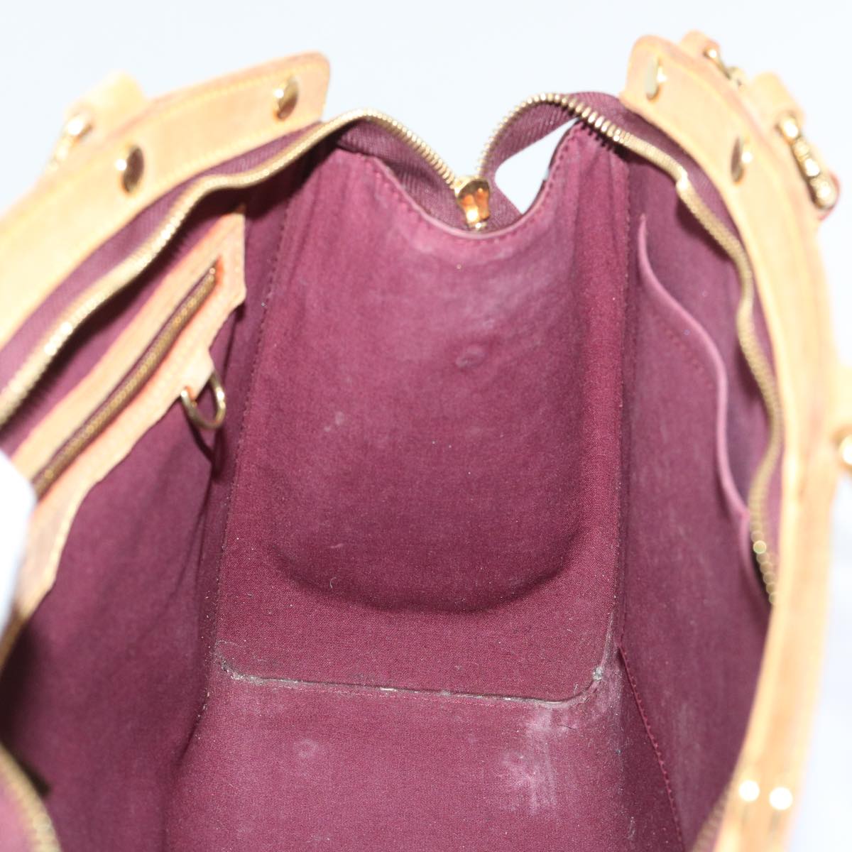 LOUIS VUITTON Vernis Blair GM Hand Bag 2way Rouge Favist M91689 LV 53323