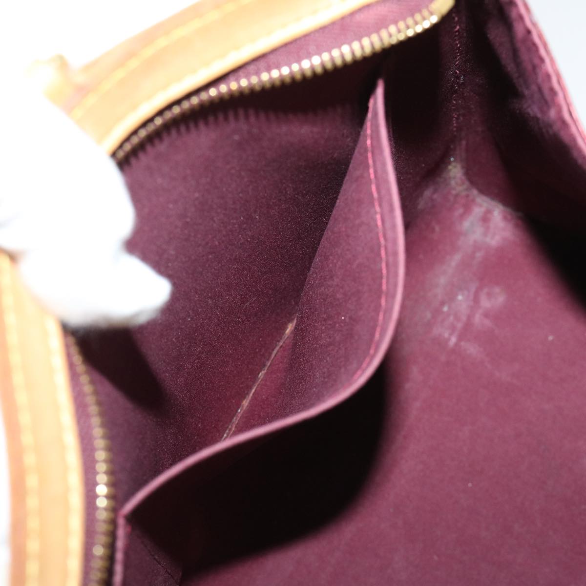 LOUIS VUITTON Vernis Blair GM Hand Bag 2way Rouge Favist M91689 LV 53323