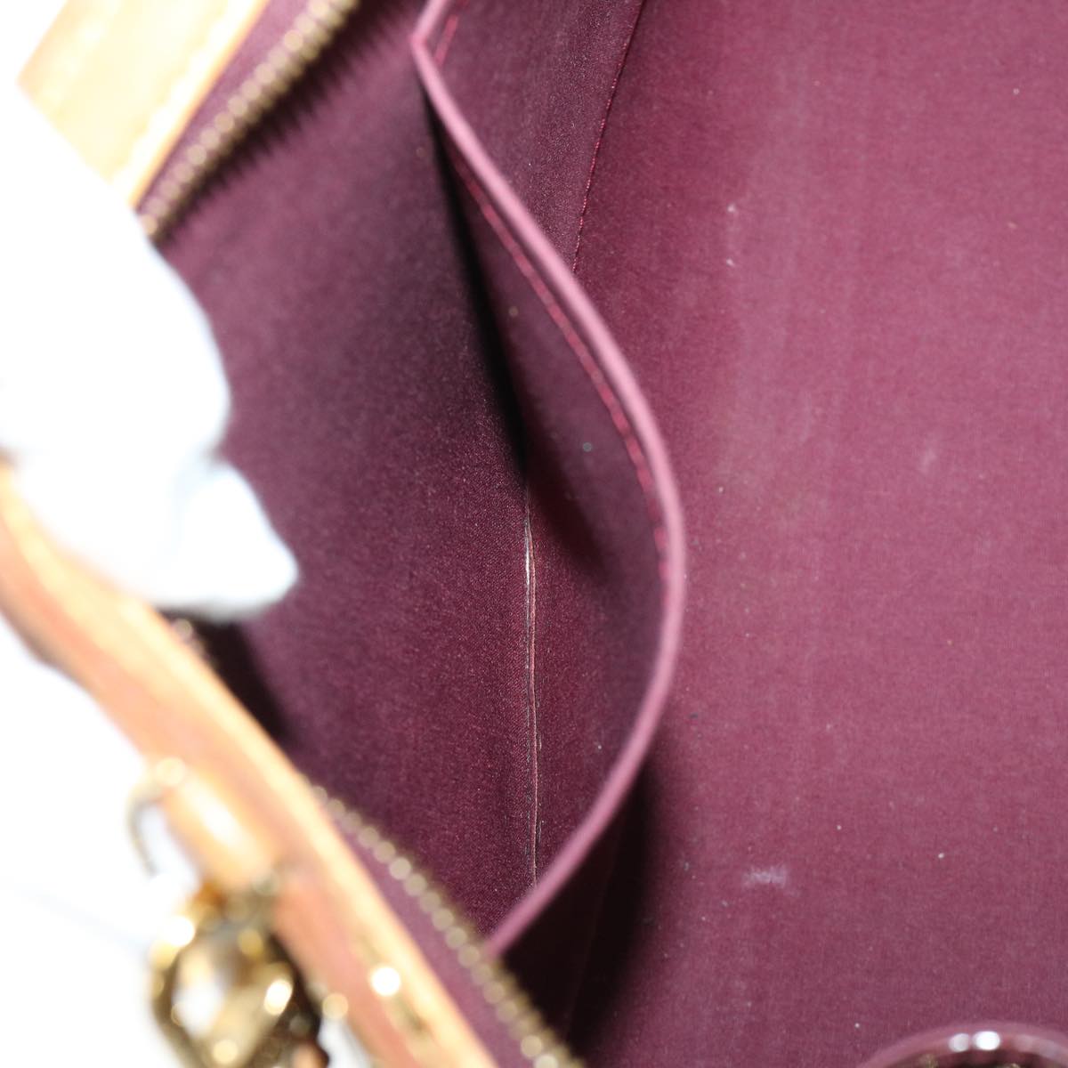 LOUIS VUITTON Vernis Blair GM Hand Bag 2way Rouge Favist M91689 LV 53323