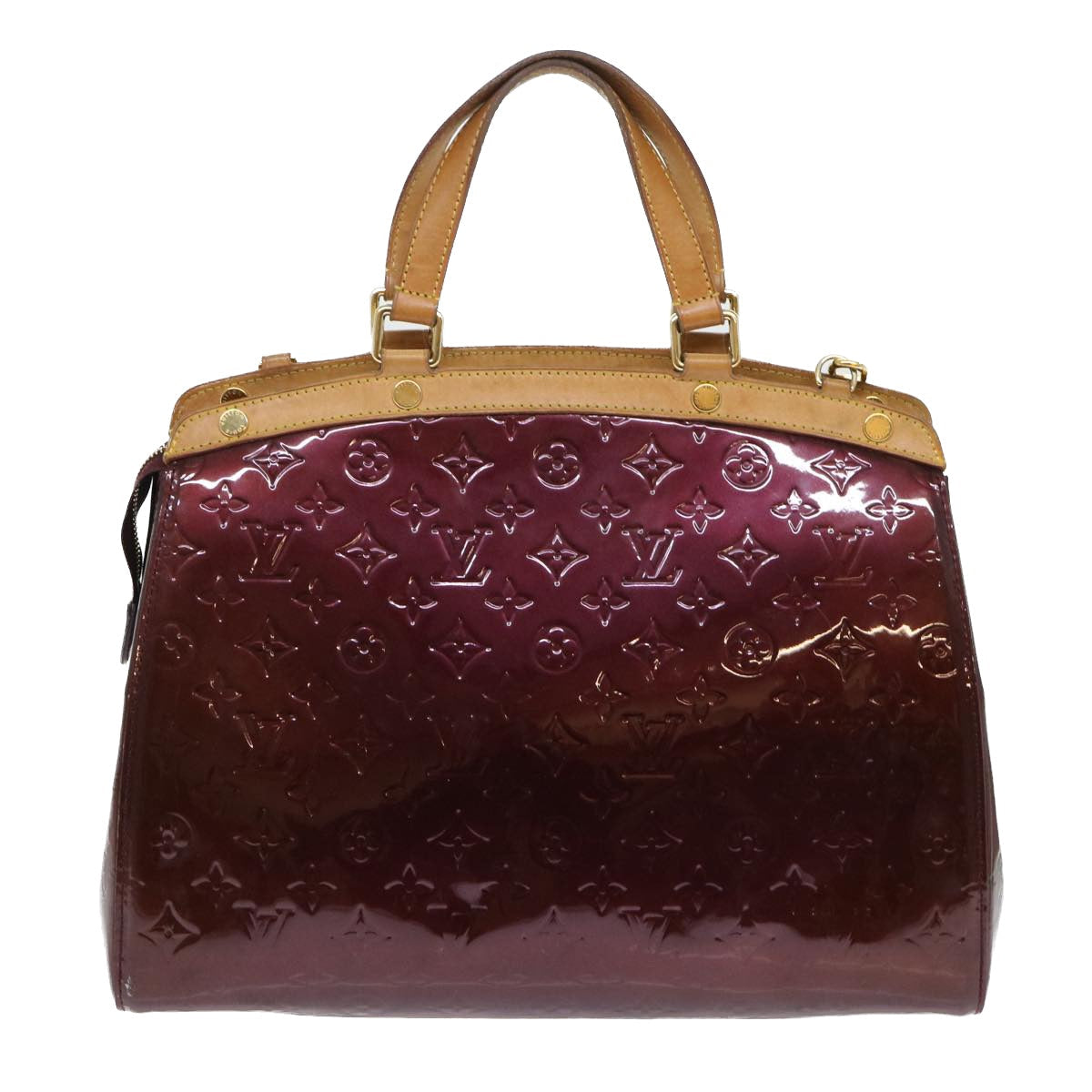LOUIS VUITTON Vernis Blair GM Hand Bag 2way Rouge Favist M91689 LV 53323