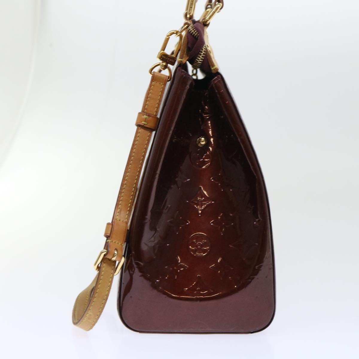 LOUIS VUITTON Vernis Blair GM Hand Bag 2way Rouge Favist M91689 LV 53323
