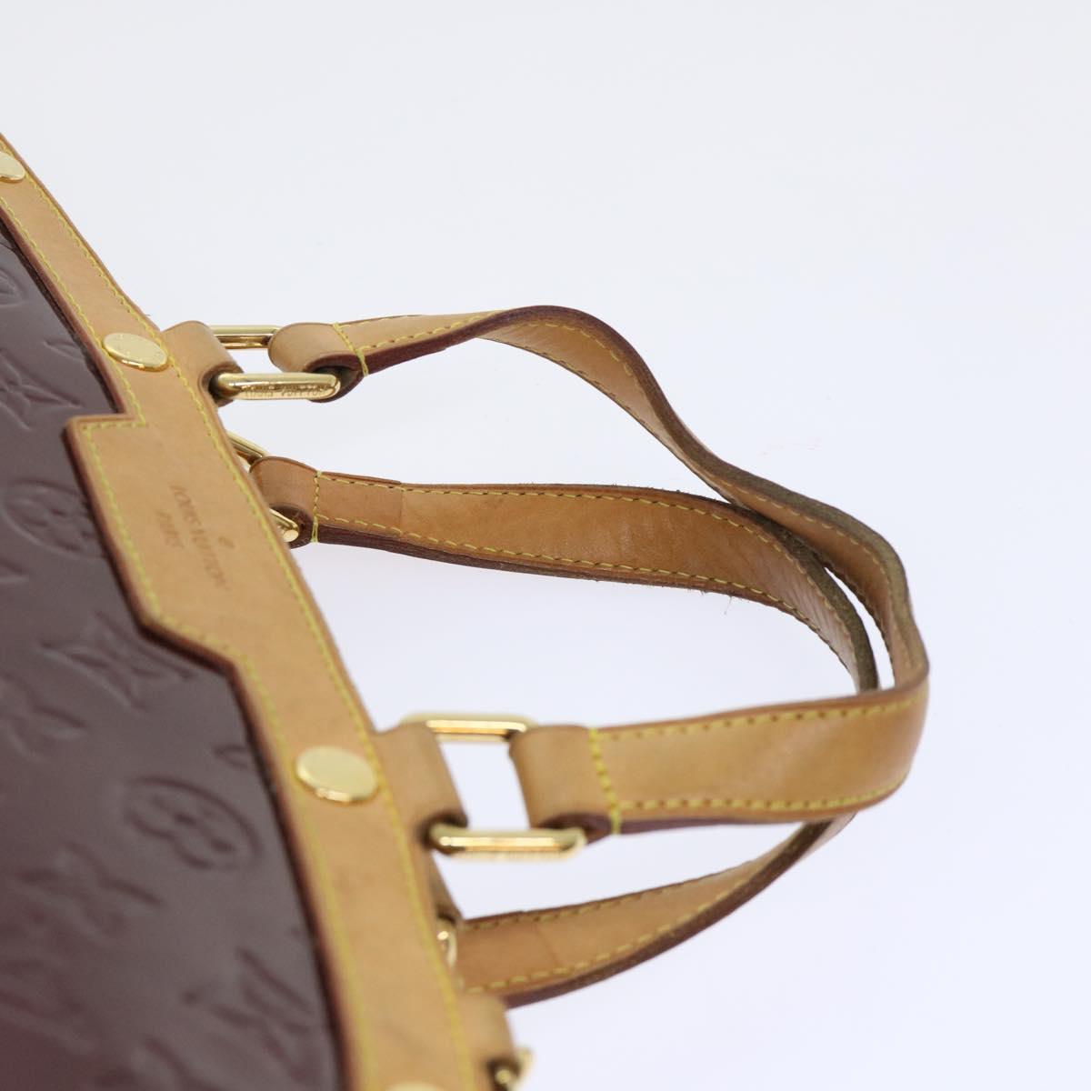 LOUIS VUITTON Vernis Blair GM Hand Bag 2way Rouge Favist M91689 LV 53323