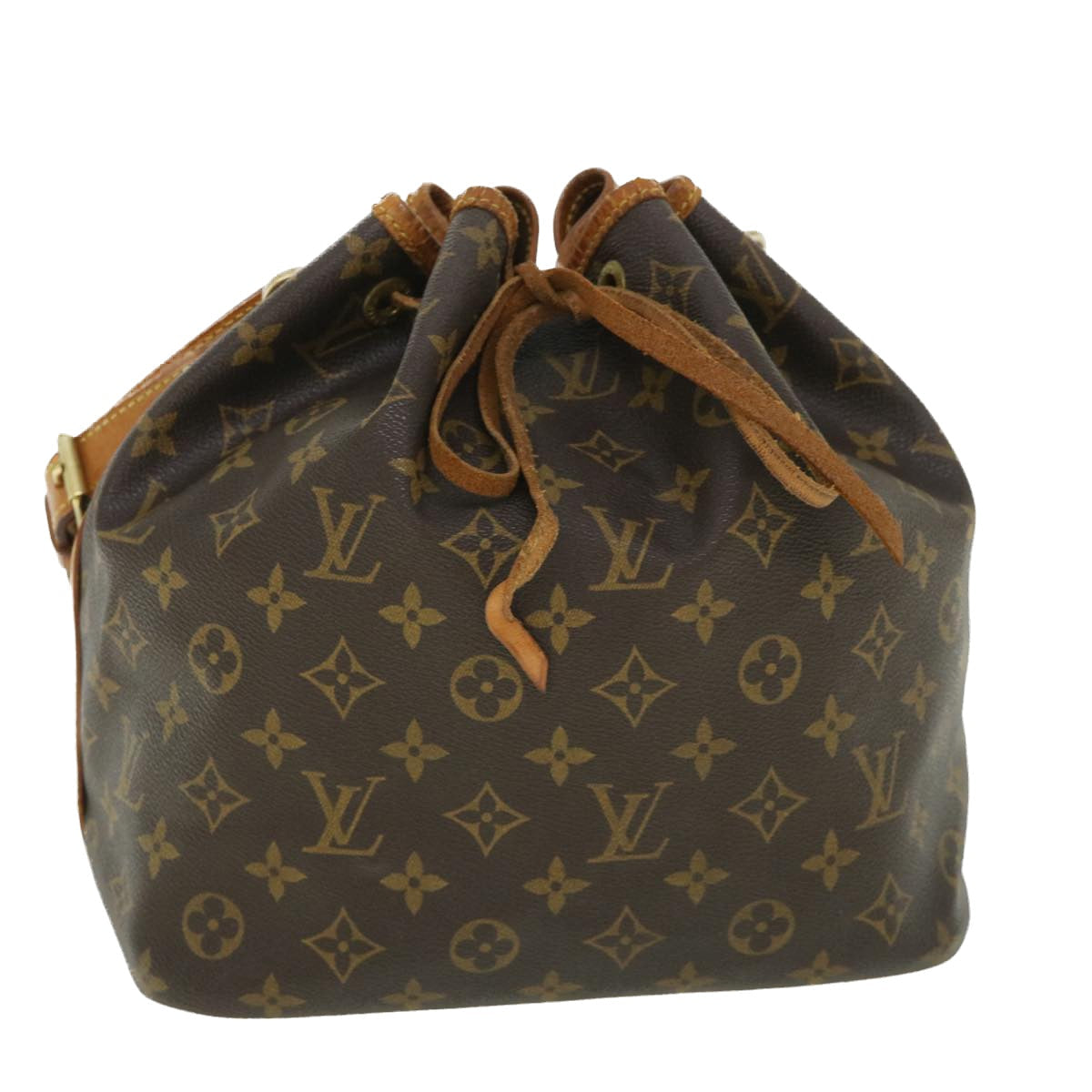 LOUIS VUITTON Monogram Petit Noe Shoulder Bag M42226 LV 53336