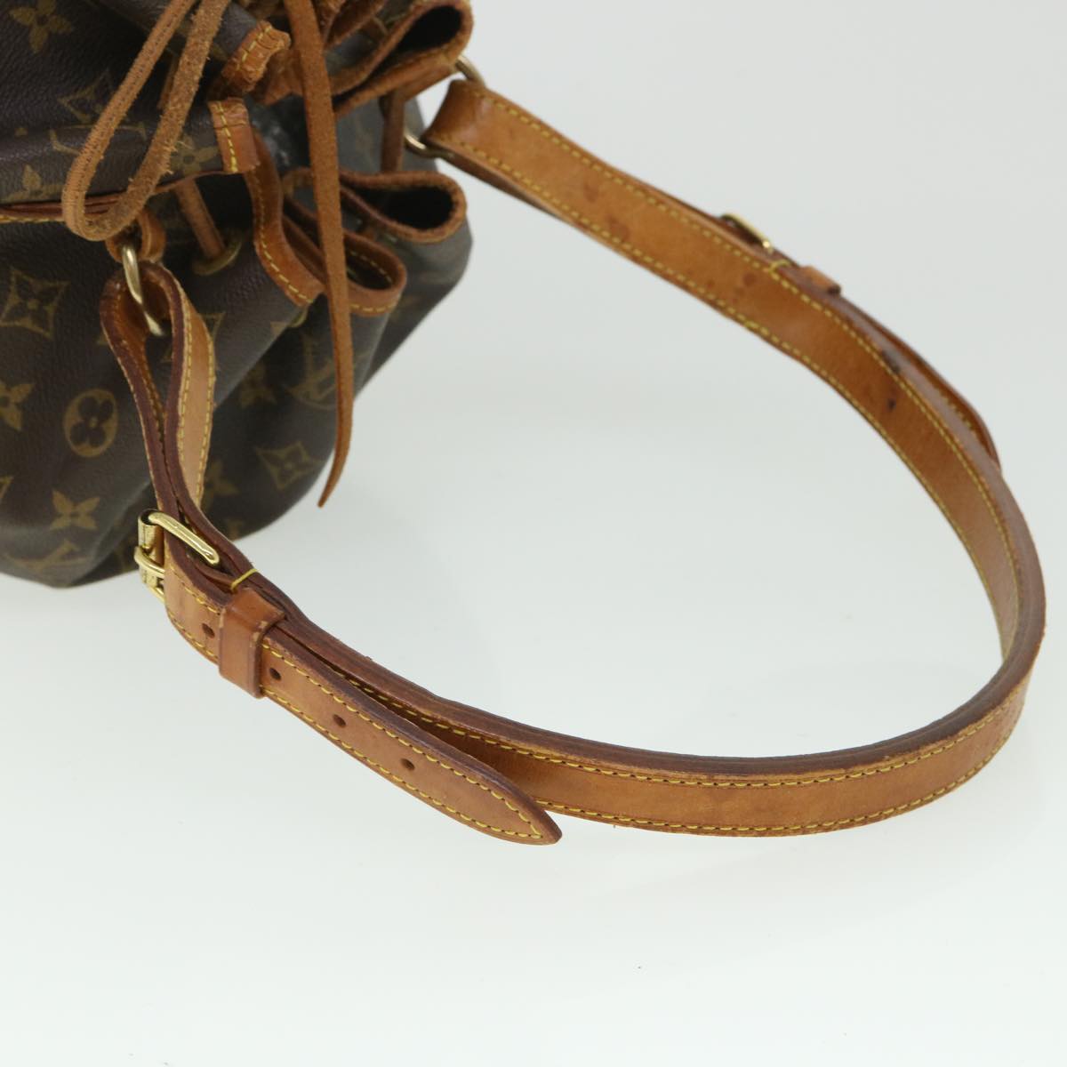 LOUIS VUITTON Monogram Petit Noe Shoulder Bag M42226 LV 53336