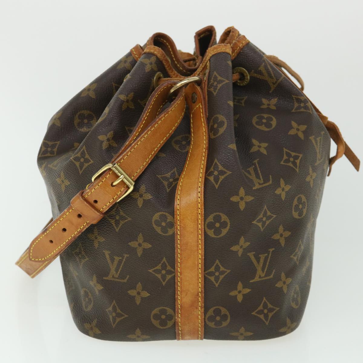 LOUIS VUITTON Monogram Petit Noe Shoulder Bag M42226 LV 53336