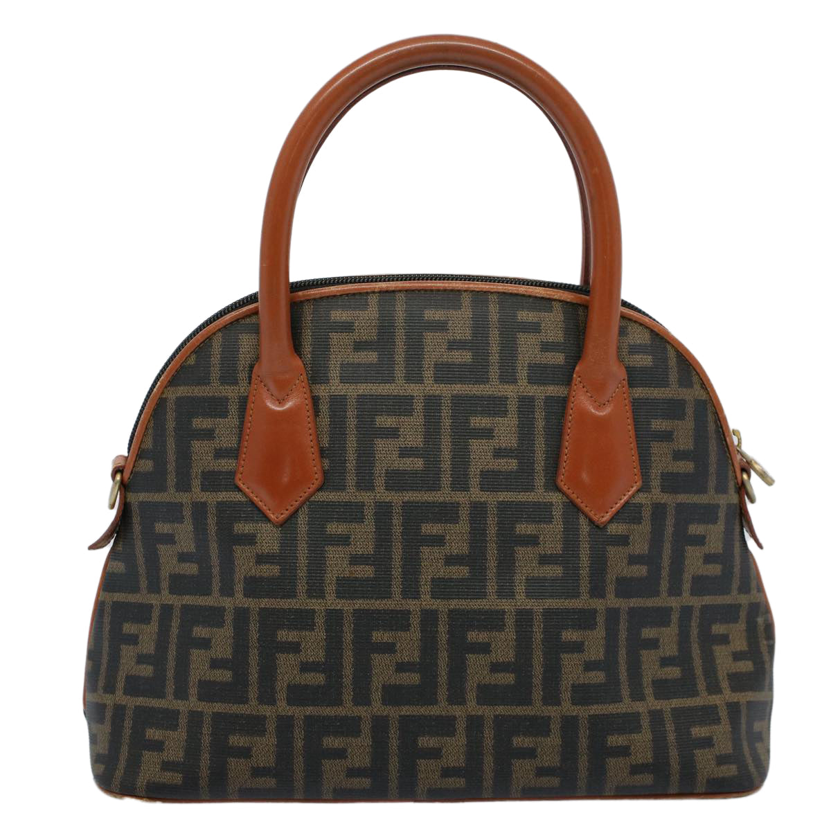 Luxury FendiZucca Canvas Hand Bag Black Brown53345