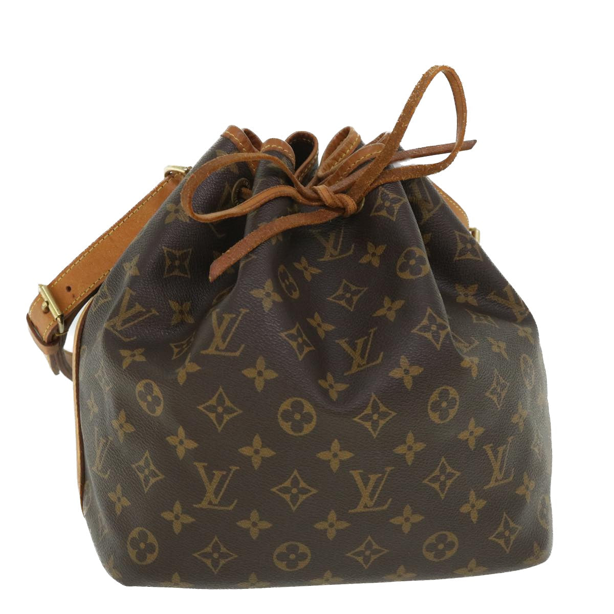 LOUIS VUITTON Monogram Petit Noe Shoulder Bag M42226 LV 53360
