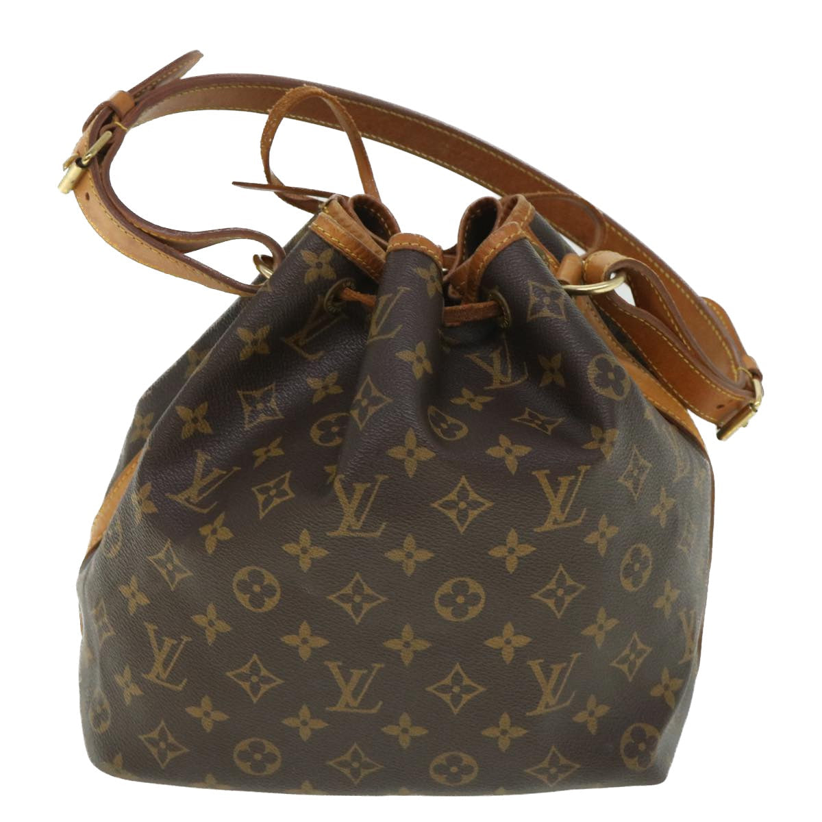 LOUIS VUITTON Monogram Petit Noe Shoulder Bag M42226 LV 53360