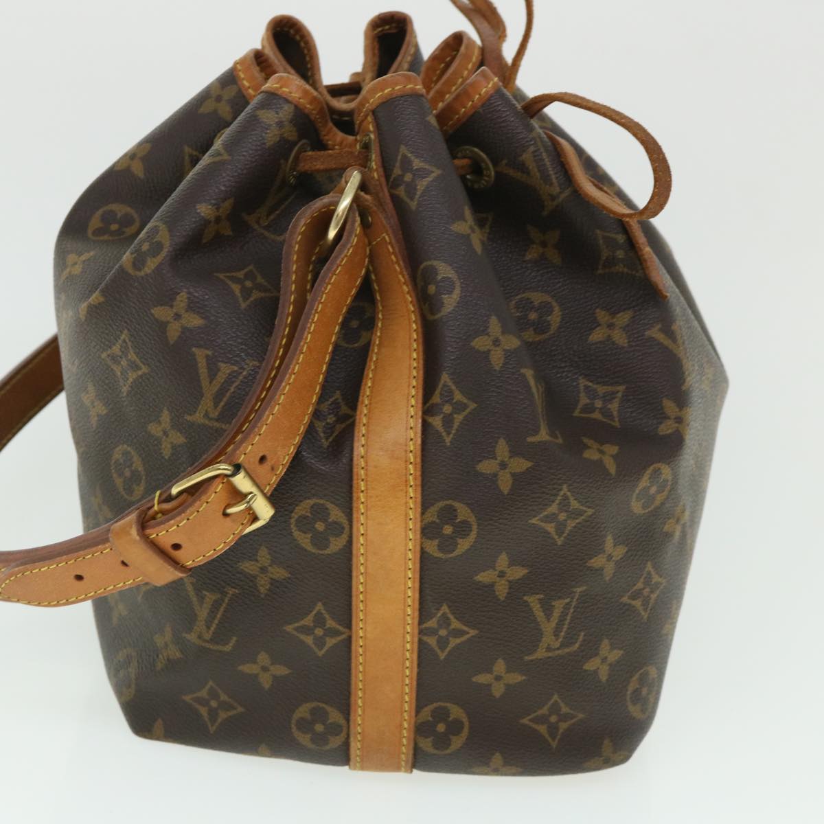 LOUIS VUITTON Monogram Petit Noe Shoulder Bag M42226 LV 53360