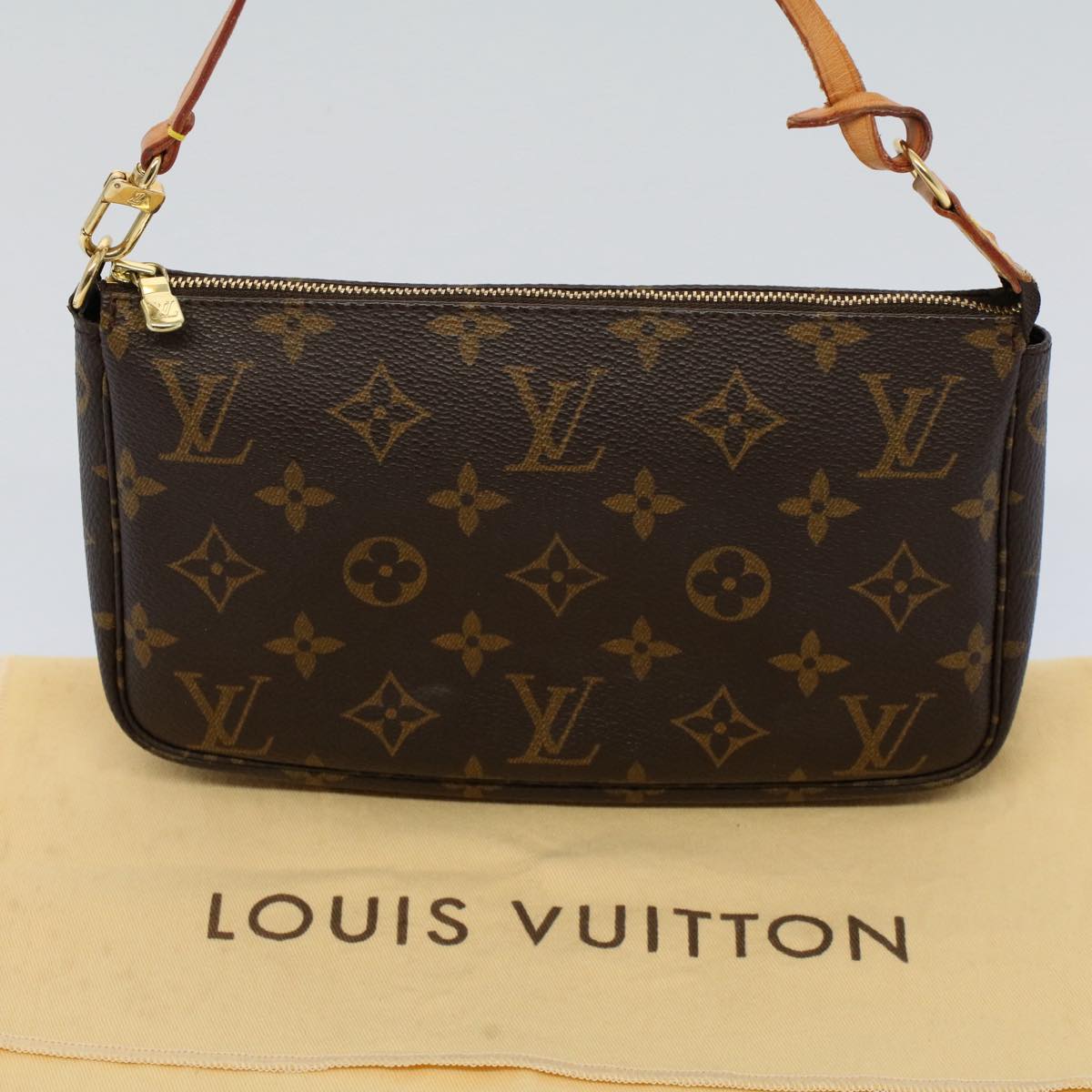 LOUIS VUITTON Monogram Pochette Accessoires Pouch M51980 LV 53365