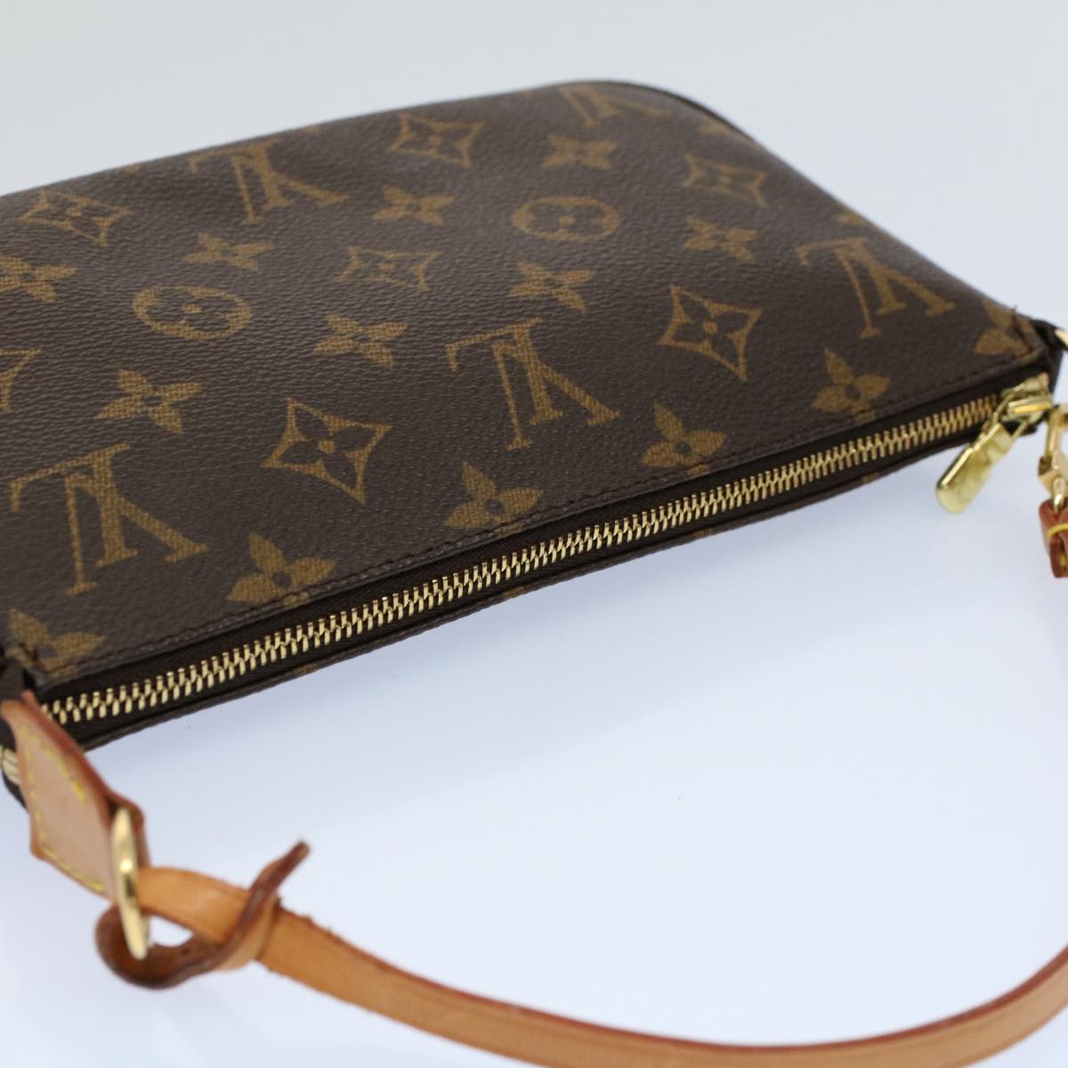 LOUIS VUITTON Monogram Pochette Accessoires Pouch M51980 LV 53365