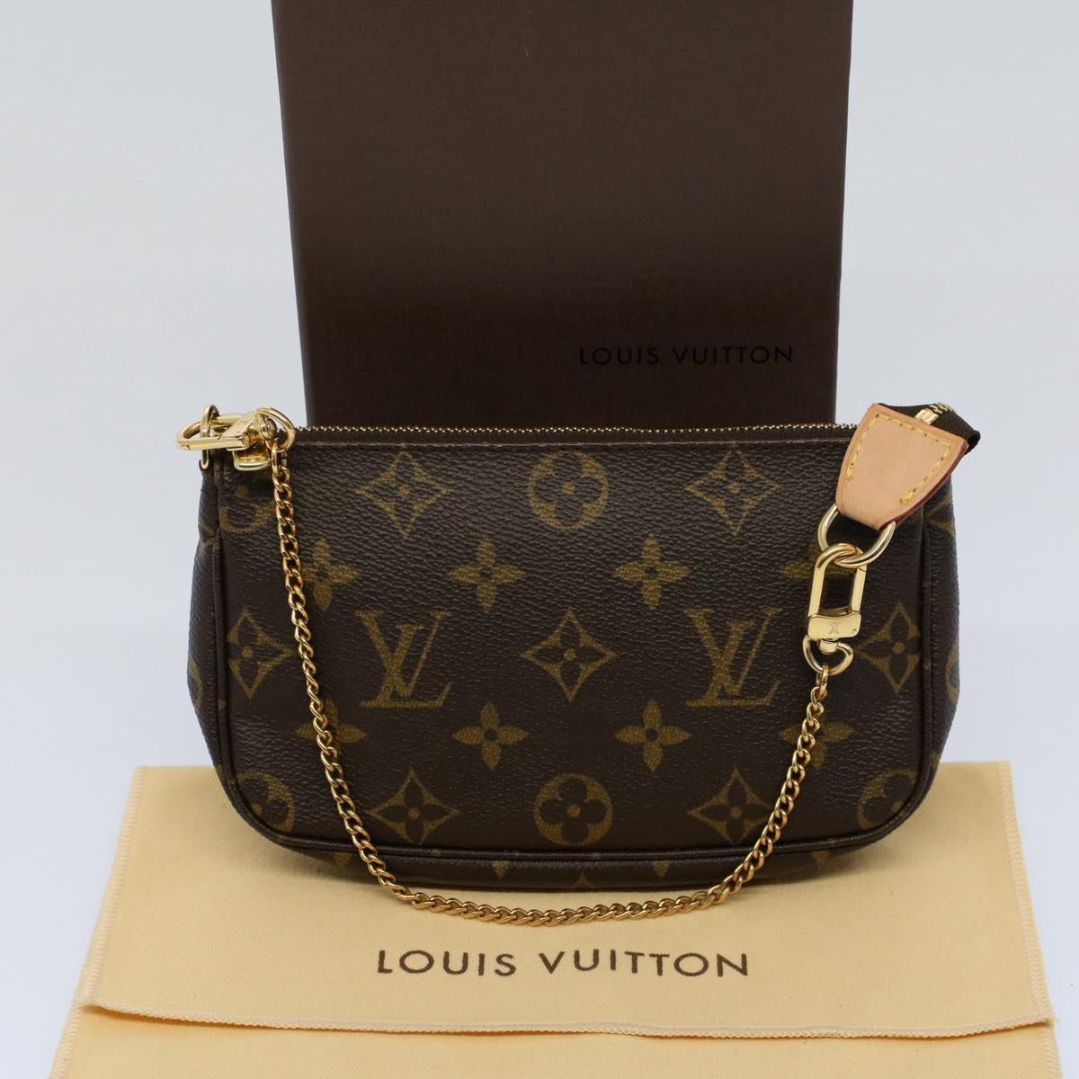 LOUIS VUITTON Monogram Mini Pochette Accessoires Pouch M95804 LV 53367