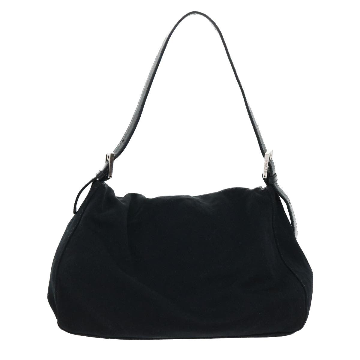Luxury FendiMamma Baguette Shoulder Bag Nylon Black53376
