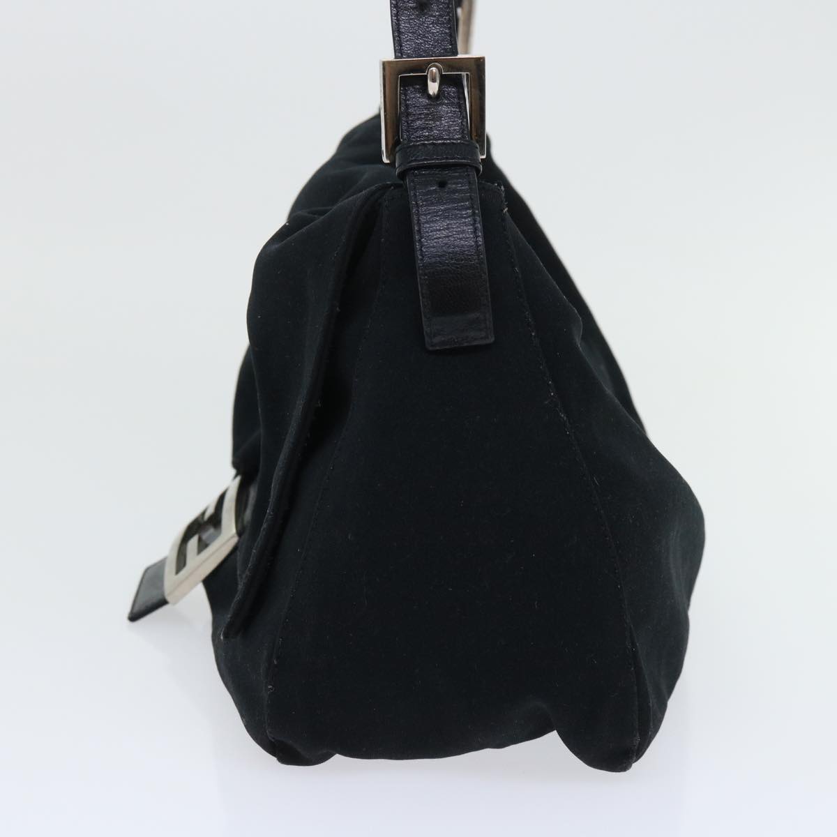 Luxury FendiMamma Baguette Shoulder Bag Nylon Black53376