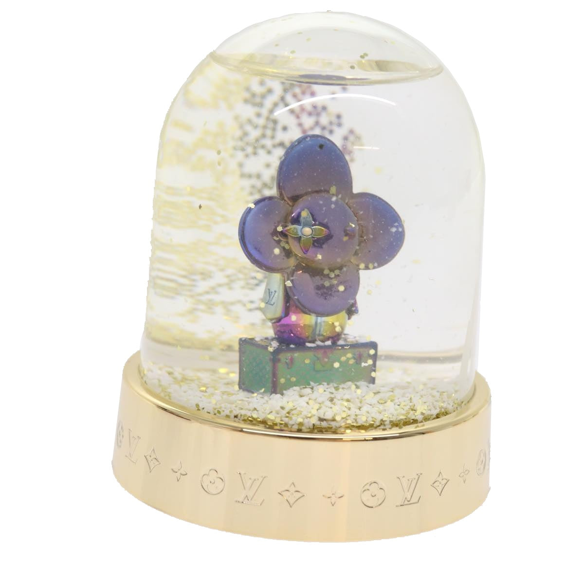 LOUIS VUITTON Vivienne Snow Globe VIP Limited Clear Gold R97453 LV 53406A