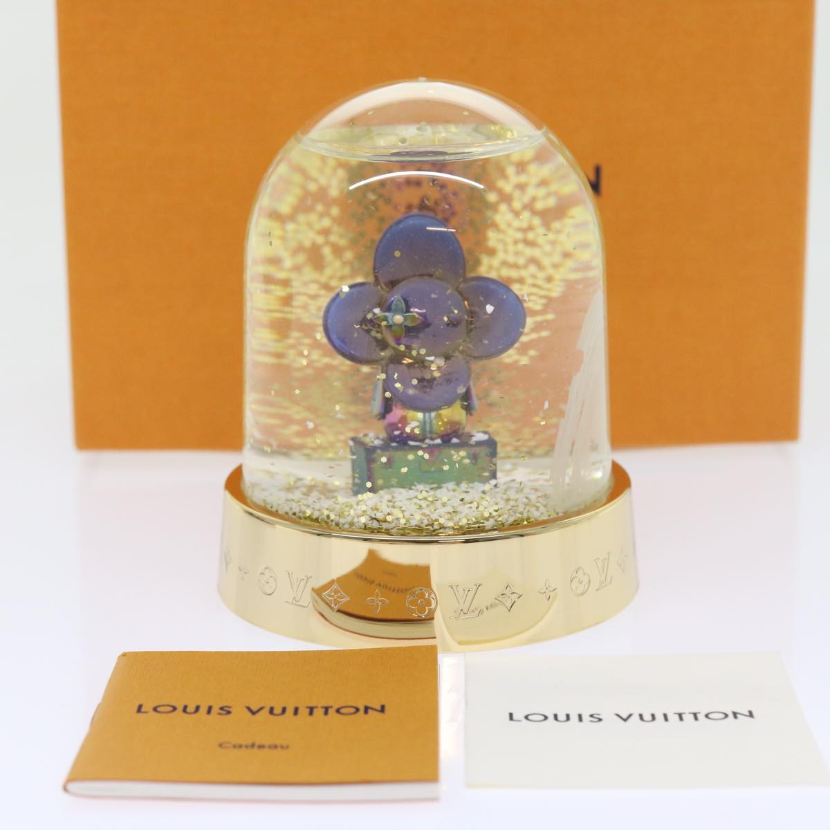LOUIS VUITTON Vivienne Snow Globe VIP Limited Clear Gold R97453 LV 53406A
