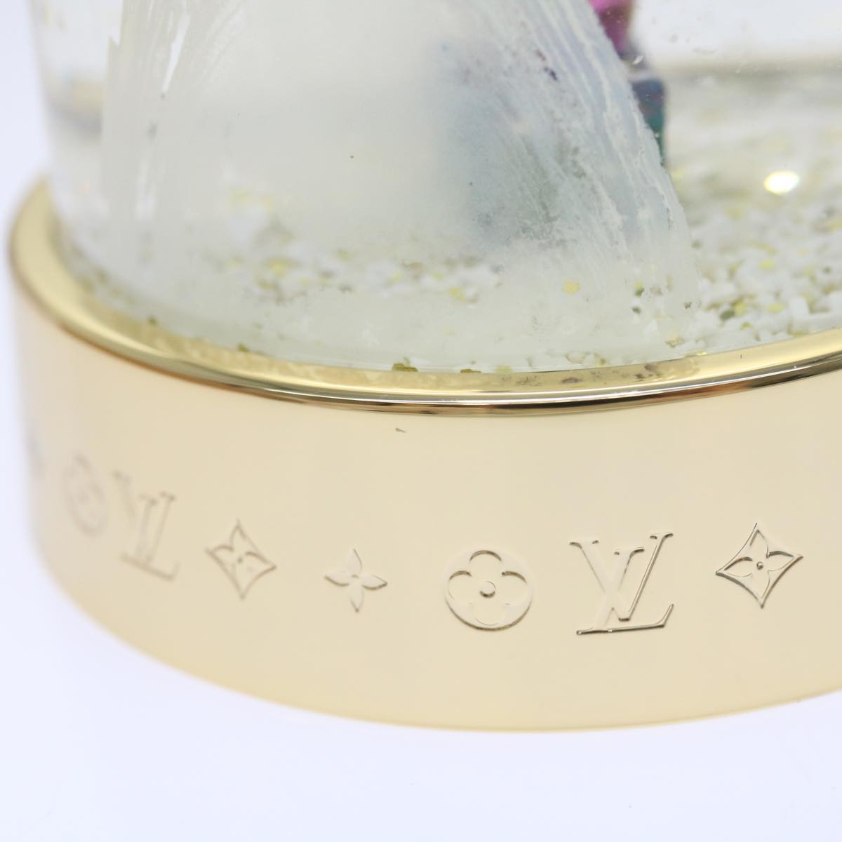 LOUIS VUITTON Vivienne Snow Globe VIP Limited Clear Gold R97453 LV 53406A