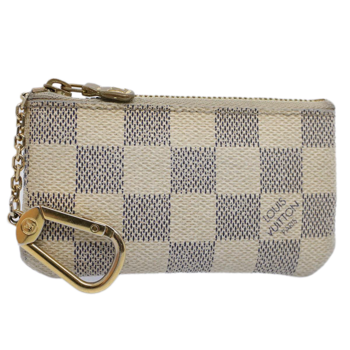 LOUIS VUITTON Damier Azur Pochette Cles Coin Purse N62659 LV 53474