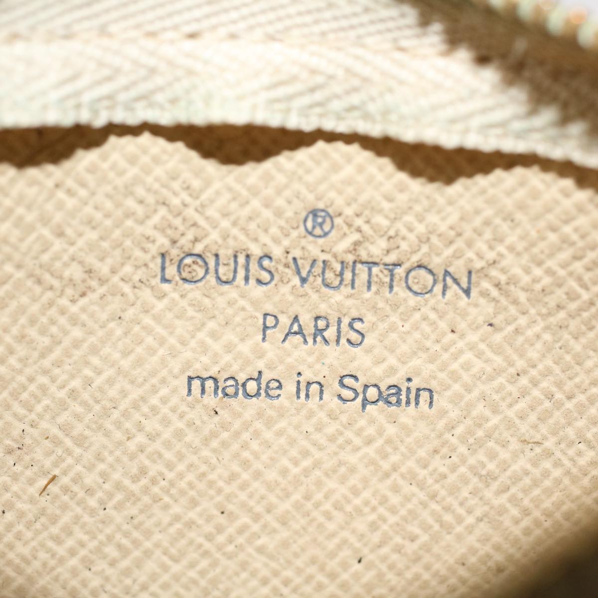 LOUIS VUITTON Damier Azur Pochette Cles Coin Purse N62659 LV 53474