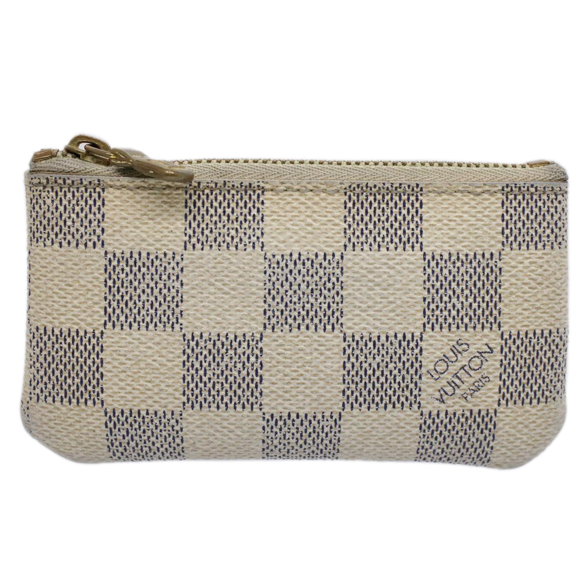 LOUIS VUITTON Damier Azur Pochette Cles Coin Purse N62659 LV 53474