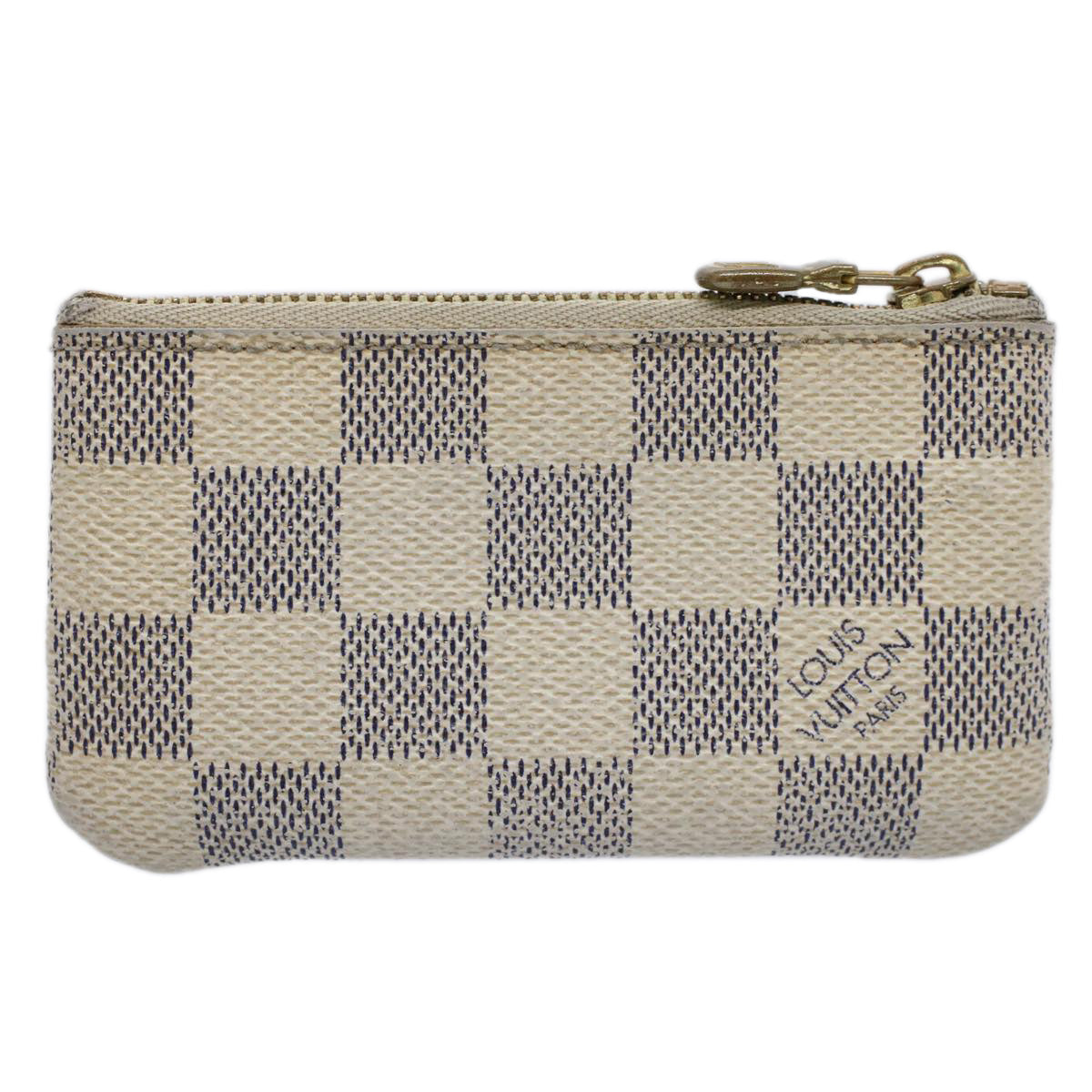 LOUIS VUITTON Damier Azur Pochette Cles Coin Purse N62659 LV 53474