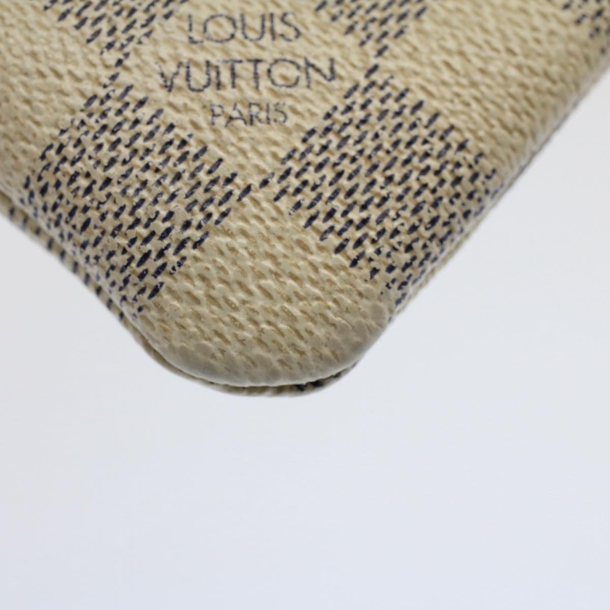 LOUIS VUITTON Damier Azur Pochette Cles Coin Purse N62659 LV 53474