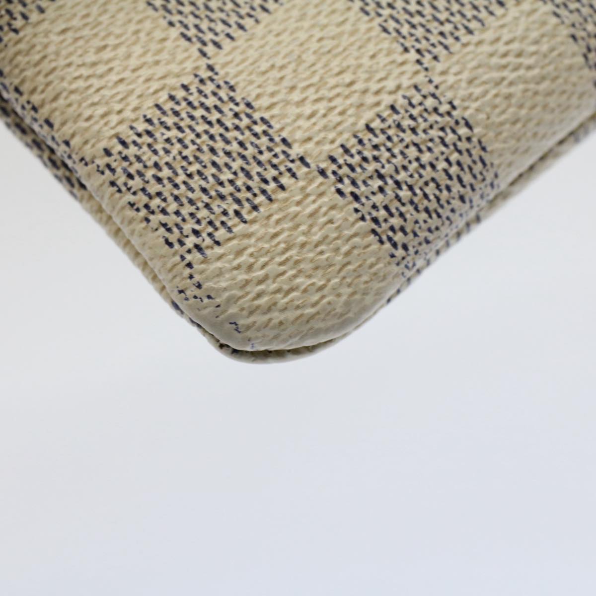 LOUIS VUITTON Damier Azur Pochette Cles Coin Purse N62659 LV 53474