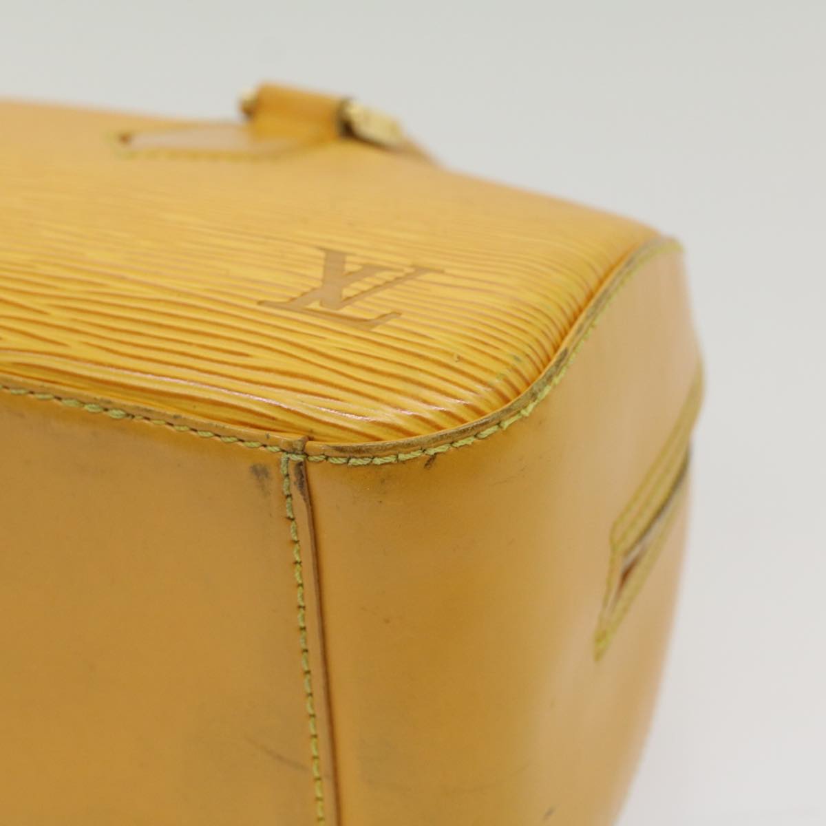 LOUIS VUITTON Epi jasmine Hand Bag Tassili Yellow M52089 LV 53544