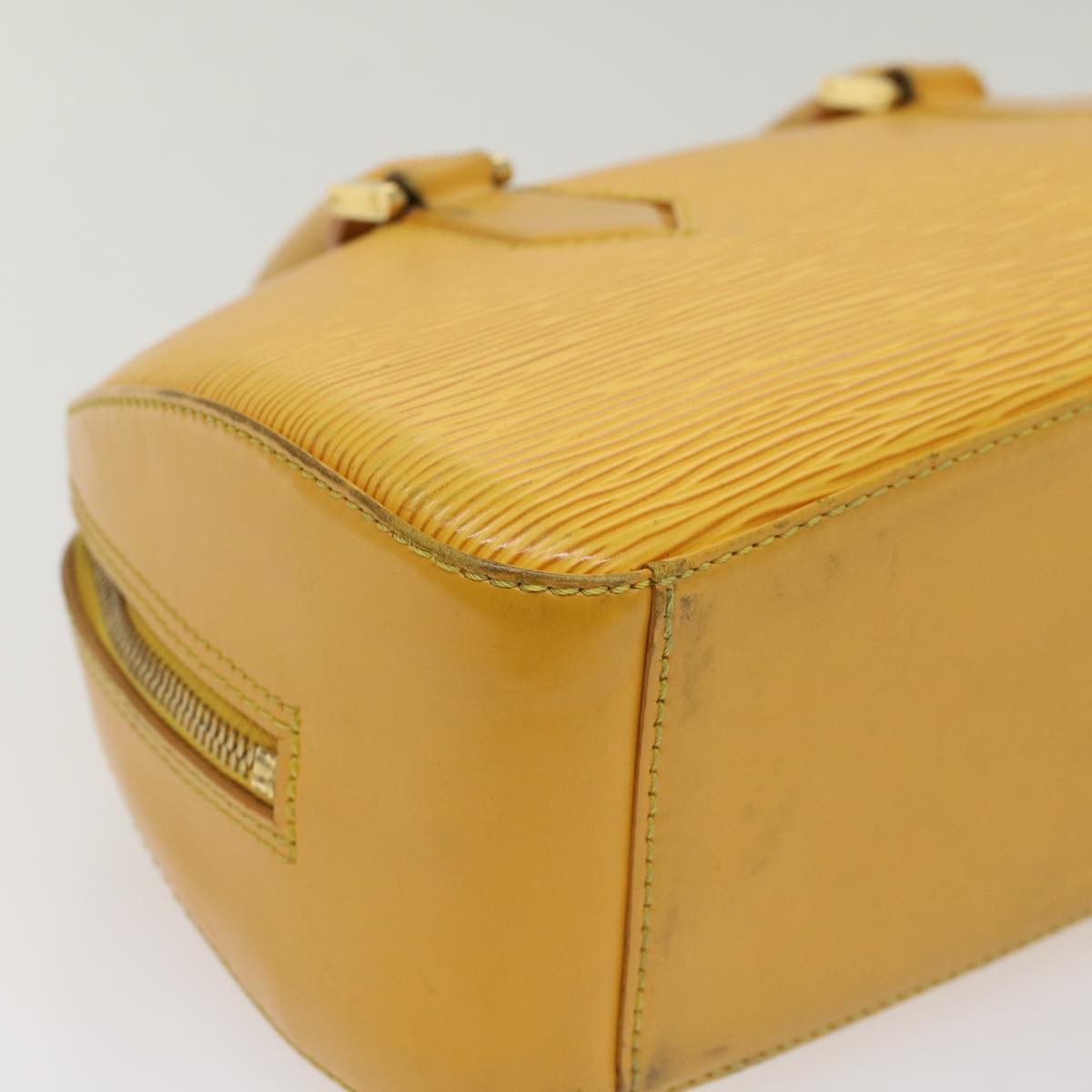LOUIS VUITTON Epi jasmine Hand Bag Tassili Yellow M52089 LV 53544