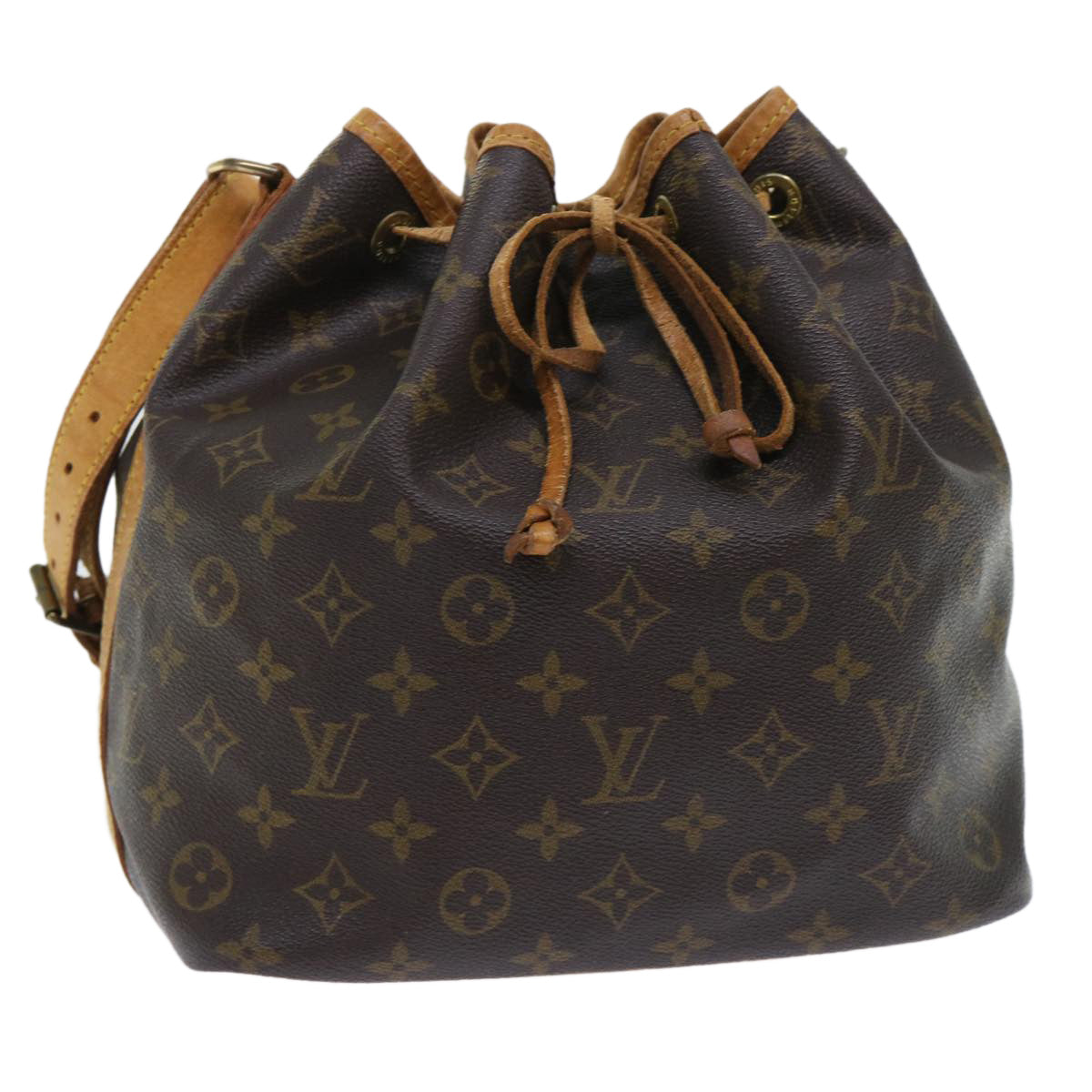 LOUIS VUITTON Monogram Petit Noe Shoulder Bag M42226 LV 53585