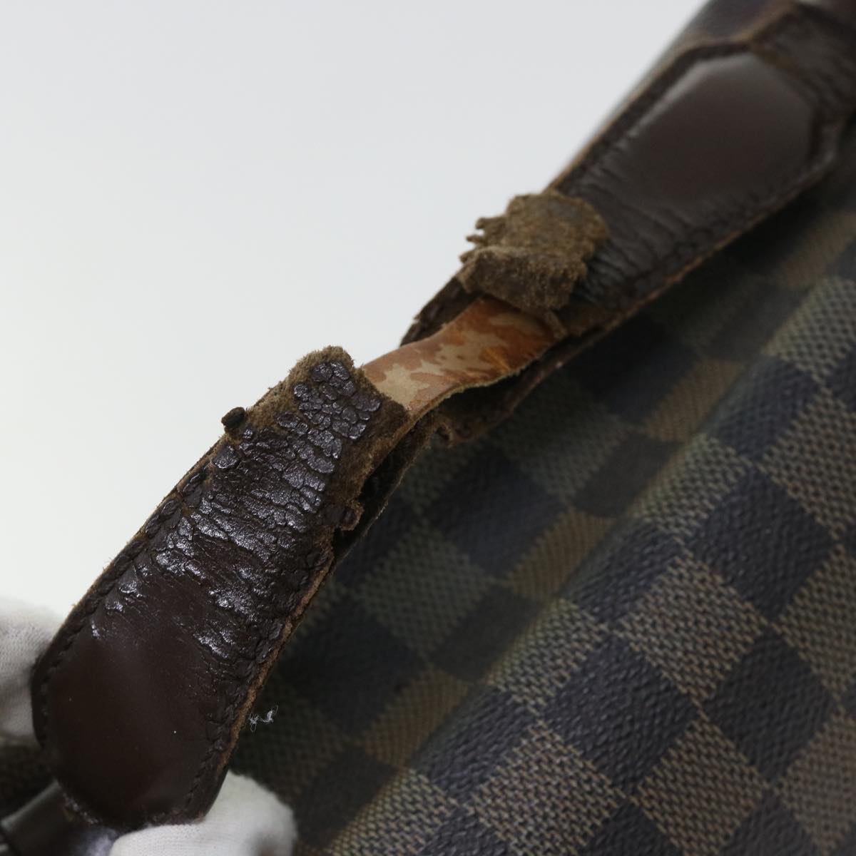 LOUIS VUITTON Damier Ebene Broadway Shoulder Bag N42270 LV 53586