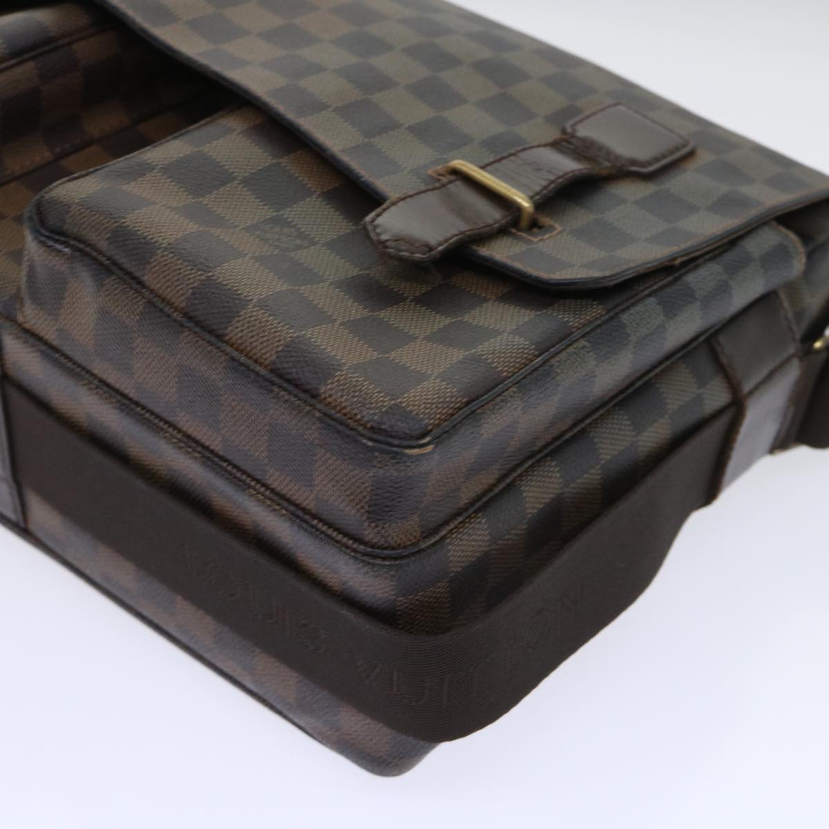 LOUIS VUITTON Damier Ebene Broadway Shoulder Bag N42270 LV 53586