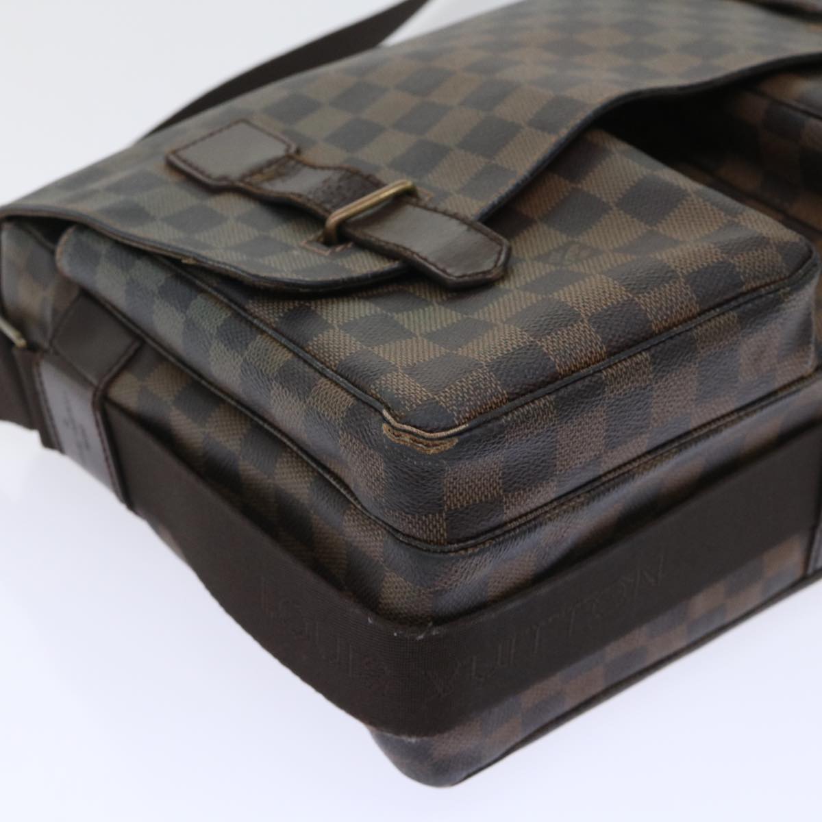 LOUIS VUITTON Damier Ebene Broadway Shoulder Bag N42270 LV 53586