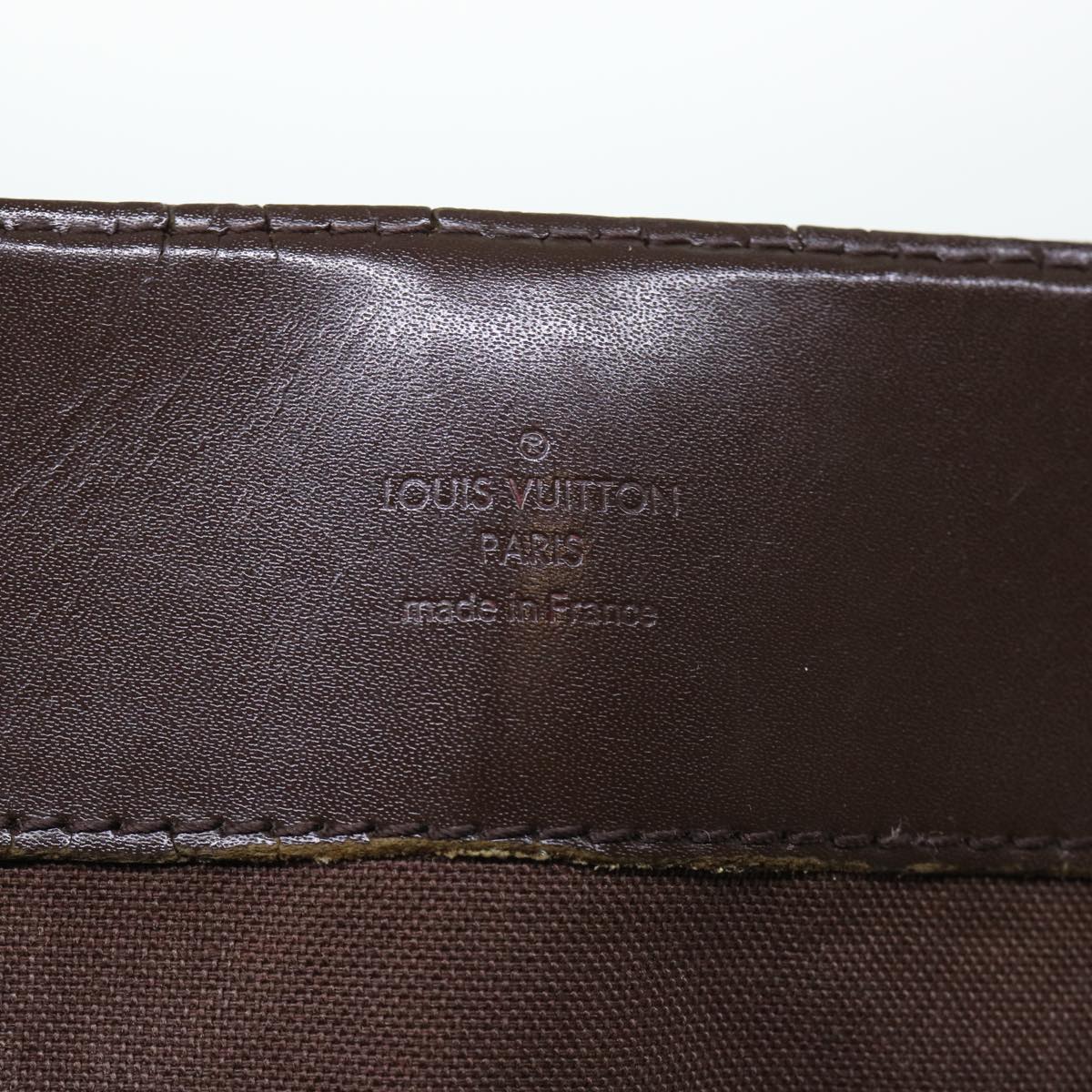 LOUIS VUITTON Damier Ebene Broadway Shoulder Bag N42270 LV 53586